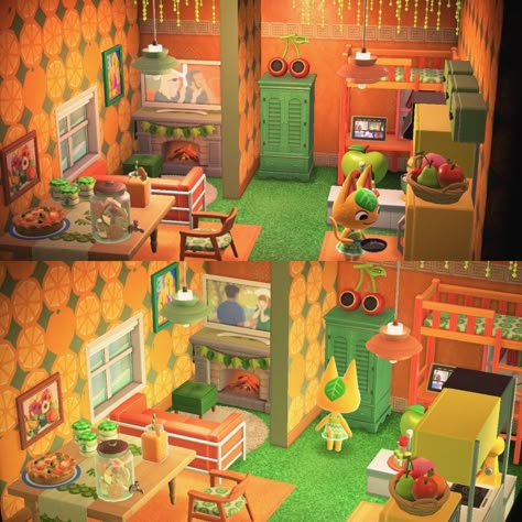 Acnh Hhp Tangy, Tangy House Acnh, Acnh Tangy House, Cottagecore Animal Crossing, Acnh Interior, Acnh Hhp, Acnh Villagers, Acnh House, Acnh Design Ideas