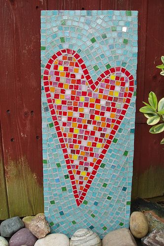 Tile heart. Broken Rose, Heart Mosaic, China Mosaic, Mosaic Heart, Tiles Mosaic, Three Hearts, Mosaic Tile Art, Mosaic Supplies, Mosaic Artwork