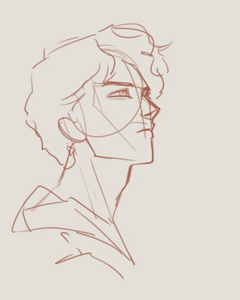 A male portrait sketch side angle from sevg3lart on instagram Side Profile Drawing Guide, Drawing A Side Profile, Male Base Sketch, Shapeshifter Drawing, Side Face Drawing Male, Side Angle Face Drawing, Side Profile Male Drawing, Side Profile Body Drawing, Male Side Profile Drawing Reference