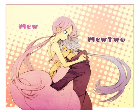 mew and mewtwo gijinka ADORABLE!!! Pokemon Tumblr, Solgaleo Pokemon, Pokemon Human Form, Gijinka Pokemon, Mew And Mewtwo, Pokemon Mew, Pokemon Gijinka, Moe Anime, Pokemon Cosplay