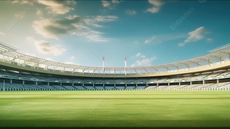 cricketer in action on the stunning grass pitch of a cricket stadium Cricket Stadium Background Hd, Cricket Stadium Background, Cricket Background, Cricket Wallpaper, Bat Wallpaper, Stadium Background, Stadium Wallpaper, Cricket Stadium, Ppt Background