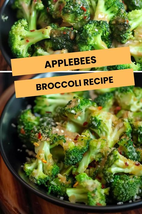 Applebees Broccoli Recipe Applebees Green Beans, Broccoli Florets Recipe, Applebees Broccoli, Butterball Recipe, Applebees Recipes, Broccoli Dishes, British Cooking, Protein Balls Recipes, Gluten Free Chili