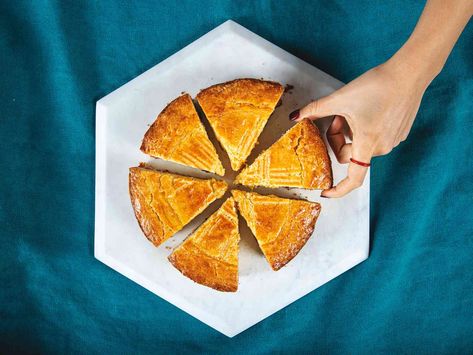 The grown-up version of a Pop-Tart, gâteau Basque combines elements of a cookie, a tart, and a pie, with a filling of pastry cream or cherry jam. Gateau Basque Recipe, Black Cherry Jam, Chocolate Pastry, Almond Flour Recipes, Pastry Cream, Flour Recipes, Serious Eats, Oven Racks, Cake Pans