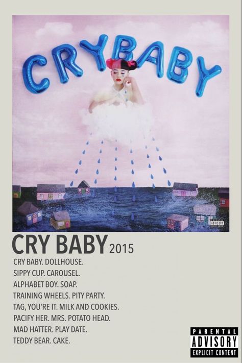 Cake Melanie Martinez, Melanie Martinez Poster, Cry Baby Melanie Martinez, Cry Baby Album, Pacify Her, Melanie Martinez Music, Melanie Martinez Songs, Minimalist Music, Music Poster Ideas