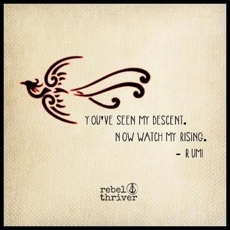 This phoenix would make a cool tat. Samoan Tattoo, Full Back Tattoos, Fina Ord, Arm Sleeve Tattoos, Motiverende Quotes, Phoenix Tattoo, Back Tattoo Women, Rumi Quotes, Mini Tattoos