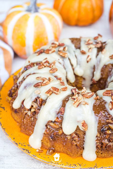 Praline Bundt Cake, Best Ever Cake, Pumpkin Praline, Pecan Praline Cake, Pumpkin Bundt, Praline Cake, Homemade Cream Cheese, Quick Baking, Pumpkin Bundt Cake