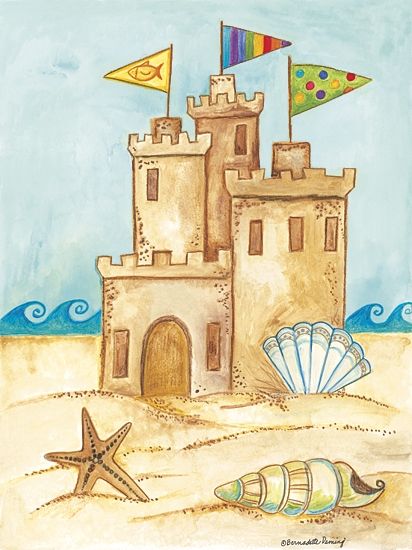 Sand Castle Painting, Sandcastle Painting, Sandcastle Illustration, Beach Day Drawing, Sandcastle Drawing, Sand Castle Drawing, Sandcastle Art, Sandcastle Ideas, Sand Drawing