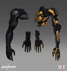 Cybernetics Art, Android Concept Art, Cyberpunk Cyberware, Cyberpunk Mecha, Tech Armor, Cyborgs Art, Robotic Arm, Futuristic Armour, Arte Robot