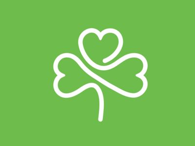 Shamrock Logo Shamrock Images, Logo Design Samples, Clover Logo, Clever Logo, Beautiful Branding, Graphic Design Blog, Cleaning Logo, Irish Shamrock, Graphic Design Studio