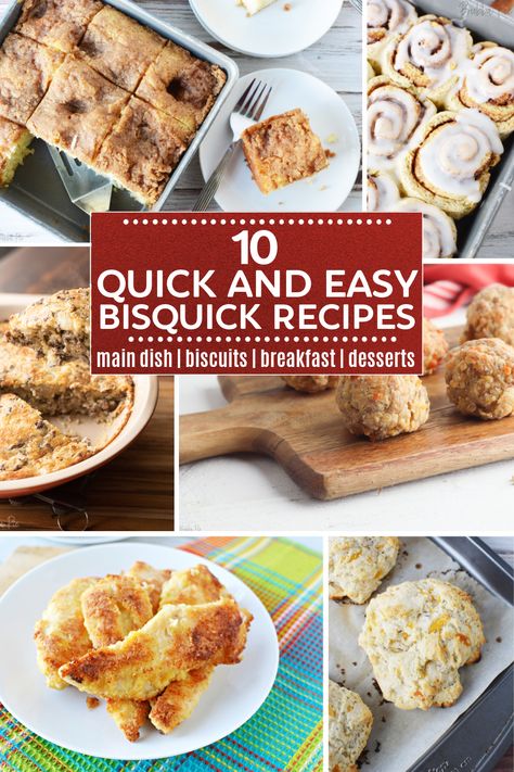 10 Easy and Delicious Bisquick Recipes - BubbaPie Bisquick Dinner Recipes, Easy Bisquick Recipes, Bisquick Recipes Dinner, Bisquick Inspired Recipes, Bisquick Mix Recipe, Canned Sweet Potato Recipes, Easy Corn Pudding, Jiffy Mix Recipes, Strawberry Pretzel Salad Recipe