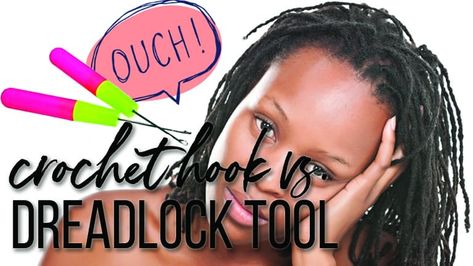 Dread Crochet Hook vs. Dreadlock Tool﻿: What’s the Difference??? | Loccessories Dreadlock Crochet, Weave Installation, Dreadlock Maintenance, Matted Hair, Dreadlock Accessories, Afro Textured Hair, Dread Beads, Form Crochet, Beauty Supply Store