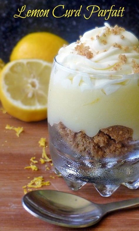 Lemon Parfait, Butter Shortbread, Parfait Recipe, Shortbread Recipe, Frosé, Mascarpone Cheese, Pudding Desserts, Lemon Desserts, Eat Dessert First