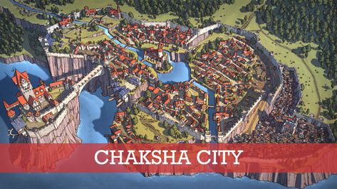 Chaksha City [Bonus patrons-only map] | Smitchell Maps on Patreon City Map Fantasy Art, Dnd Kingdom Art, Fantasy Walled City, Dnd Town Art, Fantasy Castle Map, Fantasy Port City, Kanabo Club, Dnd City Art, Medieval City Map