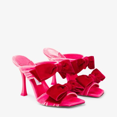 Velvet Mules, Bow High Heels, Rita Moreno, Velvet Sandals, High Heel Mules, Heeled Mules Sandals, Mule Sandals, Carrie Bradshaw, Jimmy Choo Shoes