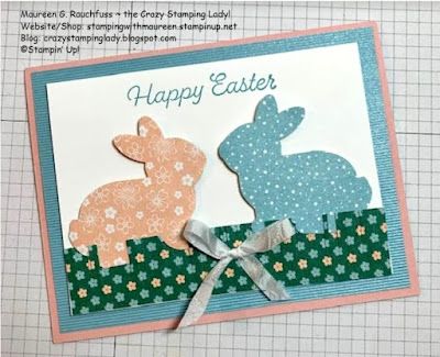 Paper Crafting Blog Hop March 2023 - Animals with Punches! Stampin Up Easter Bunny, Easter Bunny Cards, Bunny Cards, Stampin Up Easter, Easter Cards Handmade, March 2023, Easter Treats, Craft Blog, Easter Cards