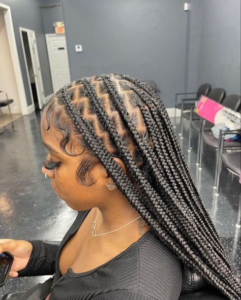 The It Girls, Box Braids Hairstyles For Black Women, Braids Hairstyles Pictures, Braided Cornrow Hairstyles, Cute Box Braids Hairstyles, Protective Hairstyles Braids, Pretty Braided Hairstyles, It Girls, Girls Hairstyles Braids