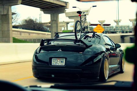 Mitsubishi Eclipse Gt, Pocket Rocket, Cars Aesthetic, Street Racing Cars, Mitsubishi Eclipse, Car Mods, Street Racing, Gear Head, Bike Rack