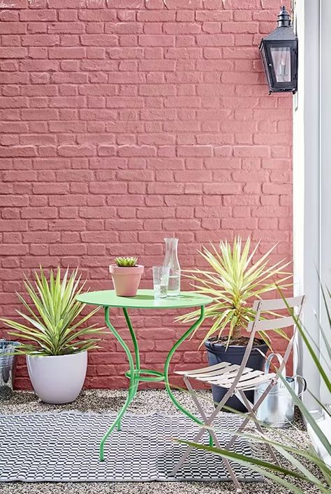 Exterior Wall Inspiration & Ideas | Little Greene Masonry Paint Colours, Brick Wall Gardens, Ashes Of Roses, Limewash Paint, Sheila E, Masonry Paint, Little Greene Paint, Traditional Exterior, Casa Exterior