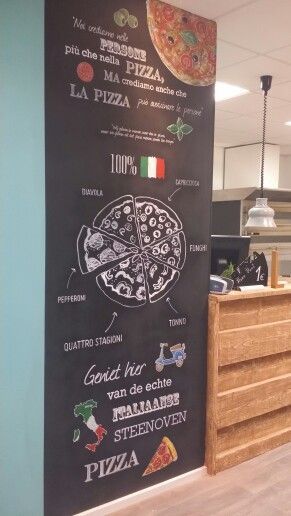 Italian Chalkboard Art, Italian Restaurant Chalkboard Ideas, Italian Pizzeria Design, Pizza Shop Design, Pizza Chalkboard, Pizza Restaurant Design, Italian Pizza Restaurant, Pizza Menu Design, Italian Pizzeria