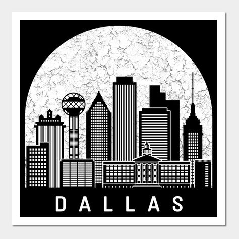 Dallas Drawing, Dallas Texas Skyline, Dallas Art, Stencil Outline, Dallas Skyline, Texas Art, Tattoo Stencil Outline, Tattoo Stencil, Texas Travel