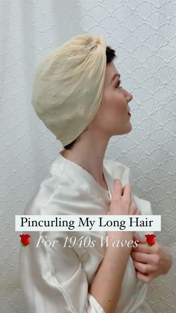 1940s Fashion Hair 40s Hairstyles, 1940s Curl Pattern, Vintage Brush Out Curls, 1940s Hair Scarf, Simple 1940s Hairstyles, 1940s Long Hair, 1940s Hair Accessories, 1940s Hairstyles For Long Hair Tutorial, 40s Hairstyles Tutorial