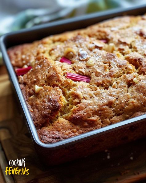 Rhubarb Cinnamon Bread Rhubarb Cinnamon Bread, Rhubarb Nut Bread, Rhubarb Loaf, Rhubarb Upside Down Cake, Rhubarb Bread, Cinnamon Bread Recipe, Rhubarb Cake, Cinnamon Milk, Rhubarb Recipes