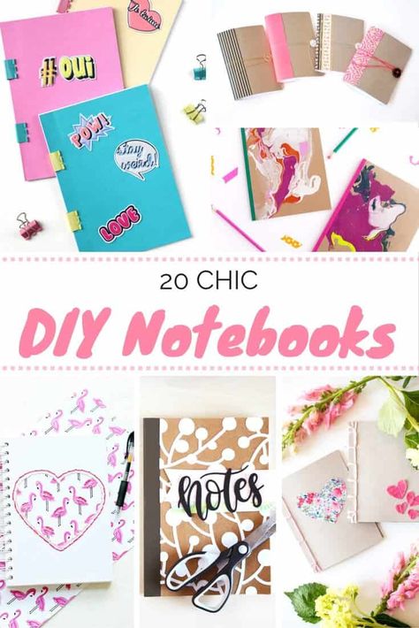 Ideas For School Notebooks, Organization Ideas For School, Diy Organization Ideas, Diy Notebooks, Diy Notebook Cover, Diy Journals, Diy Stationary, Diy Laptop, Camp Crafts