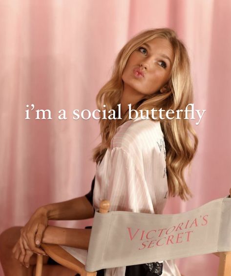 Social Butterfly Affirmations, Social Butterfly Aesthetic, Personality Affirmations, Kim And Kylie, Streetwear Fits, Regina George, Social Butterfly, Manifestation Affirmations, Girl Blog