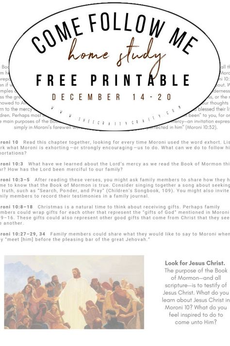 study Come Follow Me with this free printable Come Follow Me 2024 Free Printables, Family Learning, One Of Those Days, Latter Days, Heavenly Father, Im Trying, Jesus Christ, Free Printable, Free Printables