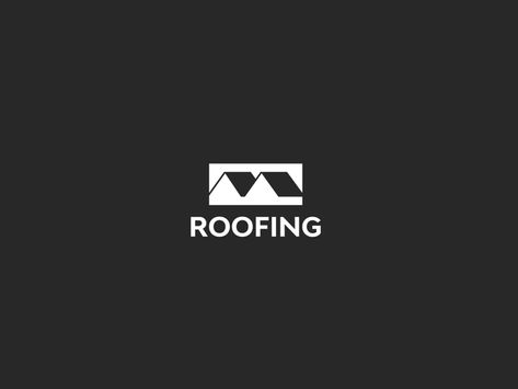 Roof Logo Design, Roof Logo, Roofing Logo, Hiring Poster, Adobe Photoshop Design, Building Logo, Brand Fonts, Word Design, Graphic Logo