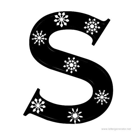 Snowflake Font Alphabet S Snowflake Font, Alphabet Letters To Print, Alphabet Templates, Alphabet Pictures, Font Alphabet, Christmas Alphabet, Free Lettering, Alphabet Printables, Printable Letters