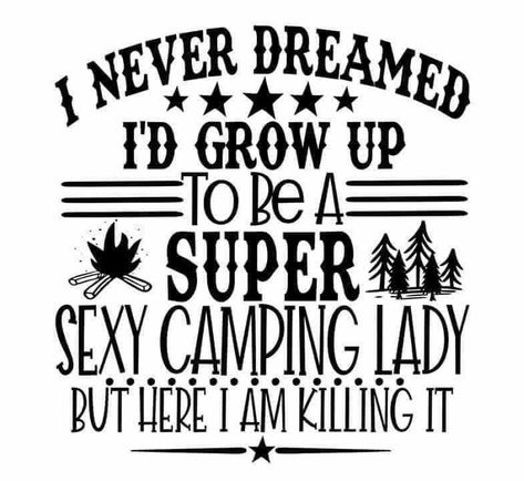 Funny Camping Signs, Roast Marshmallows, Camper Art, Bucket Light, Camping Quotes, Camping Signs, Cricut Projects Beginner, Camping Humor, Women Camping