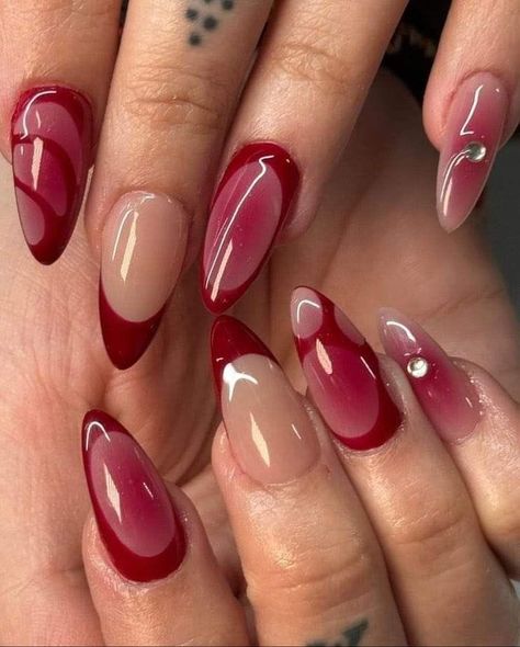 Wine Nails, Nails Trend, Basic Nails, Trend 2024, Almond Acrylic Nails, Thanksgiving Nails, Nail Styles, Festival Nails, Birthday Nails