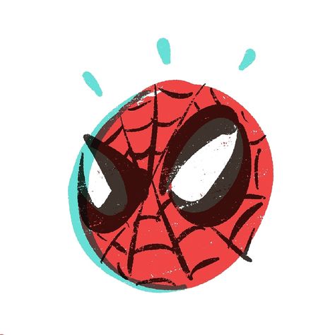 spider-man (art by pedro demetriou) Spider Man Profile Picture, Spider Man Stickers, Spidey Aesthetic, Spider Man Eyes, Spider Man Icons, Spider Man Art, Spiderman Stickers, Spider Baby, Spiderman Mask