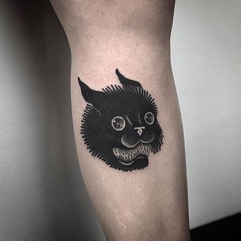 Black cat tattoo  Traditional black tattoo of a scared cat inked on the left shin Scared Black Cat, Sphynx Cat Tattoo, Black Cat Tattoo, Dynamic Tattoo, Traditional Black Tattoo, Cat Tattoo Simple, Black Cat Tattoos, Cat Tattoo Designs, Grey Tattoo