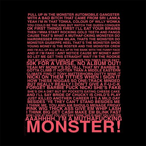 Nicki Minaj Hook- Monster Nicki Minaj Monster, Nicki Minaj Music, Nicki Minaj Lyrics, Beyonce Nicki Minaj, Nicki Minaj Wallpaper, Nicki Minaj Quotes, Nicki Minaj Barbie, Nicki Minaj Pictures, Quotes Lyrics