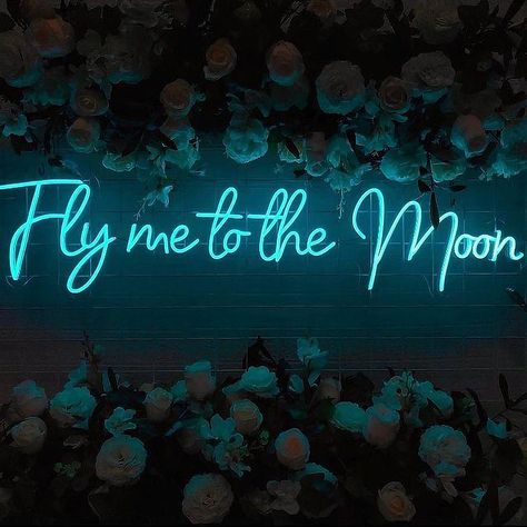 "Fly me to the moon Neon Sign Add Light to Your Life and Bring Color in with Vibe! Photos are just for you reference, we manufacture custom sign based on your idea. Please feel free to contact with me for Custom your design, Light you life. MATERIAL: - Flexible led neon PVC strip of milky or colored cover when light off on 0.2\" thick transparent PMMA Cut Along Shape. - CE,SAA, UL Listed Adapter, fit your location standard plug, with male DC connector . - From sign a 6ft long transparent power c Neon Light Room, Moon Neon Sign, Manifestation List, Room Decor Neon, Light Room Decor, Celestial Wedding Theme, Wall Art Neon, Moon Party, Moon Wedding