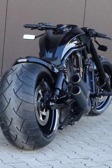 Harley-Davidson V-Rod Dark by Bad Boy Customs Harley Davidson Motorcycles Sportster, V Rod Custom, Monster Motorcycle, Heavy Bikes, Adventure Bike Motorcycles, Harley Davidson Night Rod, Low Rider S, Custom Motorcycles Harley, Custom Motorcycle Helmets