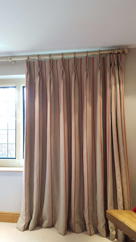 Triple Pleat Curtains, Nanny Room, Curtain Designs For Bedroom, Curtains Blackout, Pleat Curtains, Pleated Drapes, Pleated Curtains, Curtain Designs, Curtain Fabric