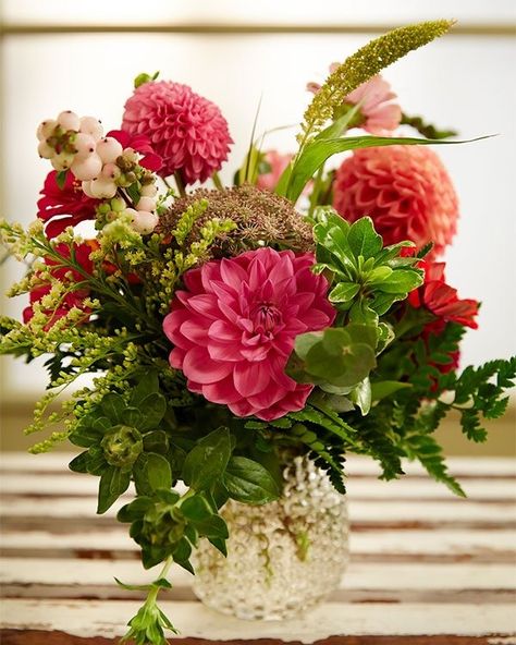 Dahlia and Zinnia Bouquets — J Schwanke's Life In Bloom Dalia Bouquet, Dahlia Flower Arrangements, Zinnia Bouquet, Foliage Bouquet, Scabiosa Pods, Late Summer Flowers, Small Flower Arrangements, Dahlia Bouquet, Scented Geranium