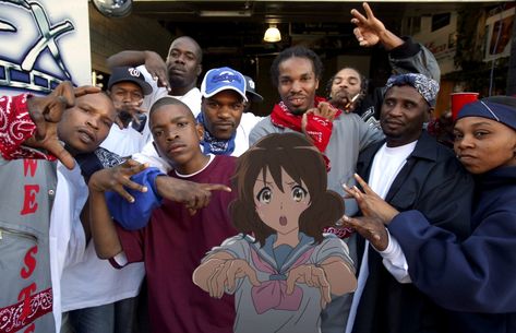 Anime Gang, Rapper And Anime, Gangsta Anime, Anime Rapper, Real Anime, Fb Memes, Reaction Pictures, Mood Pics, Rappers