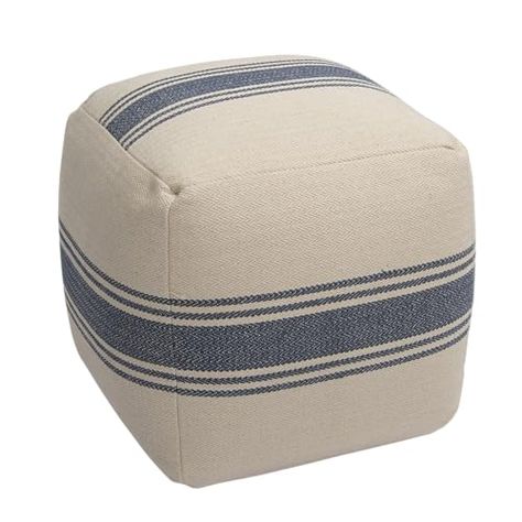 Square Storage Ottoman, Coastal Room, Sweet Jojo Designs, Square Pouf, Cube Ottoman, Fabric Ottoman, Creative Co Op, Square Canvas, Contemporary Home Decor