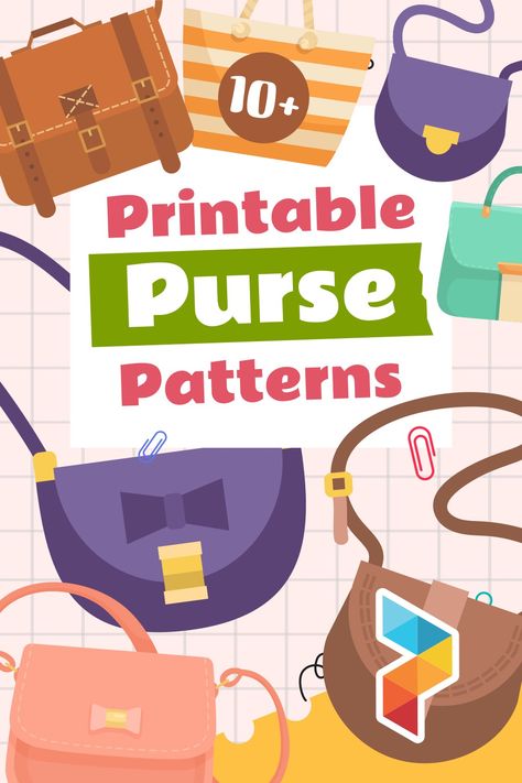 Purse Patterns Free Pdf Purse Sewing Patterns, Sewing Patterns Purse, Make A Purse Free Pattern, Patterns For Purses Free, Free Pocket Pattern, Hip Purse Pattern Free Sewing, Sewing Patterns Bags Free, Sewing Templates Free Printable, Paper Purse Template Free