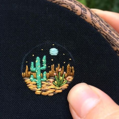 The easiest way to follow your favorite blogs Mini Embroidery Ideas, Cool Embroidery Ideas Clothes, Embroidery Cactus, Diy Embroidery Shirt, Diy Sy, Cactus Embroidery, Arizona Cactus, Mini Embroidery, Pola Sulam