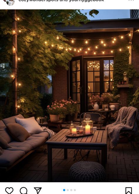 Backyard Patio Floor Ideas, Patio Kitchen Ideas Outdoor, Beautiful Outdoor Living Spaces, Small Courtyard Gardens, Small Patio Garden, Backyard Paradise, Home Decoration Ideas, Outdoor Decor Backyard, Home Decorating Ideas