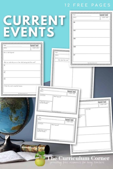 Current Events Worksheet, Articles Worksheet, Reading Practice, Multiplication Facts, Fun Worksheets, History Class, Number Line, Math Worksheet, Digital Classroom