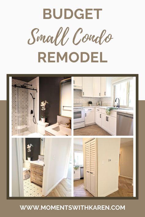 Small Condo Remodel, Beach Condo Remodel, Above Kitchen Cabinets Ideas, Decorating Above Kitchen Cabinets Ideas, Condo Interior Design Small, Small Condo Decorating, Small Condo Kitchen, Clean And Organized Home, Condo Kitchen Remodel