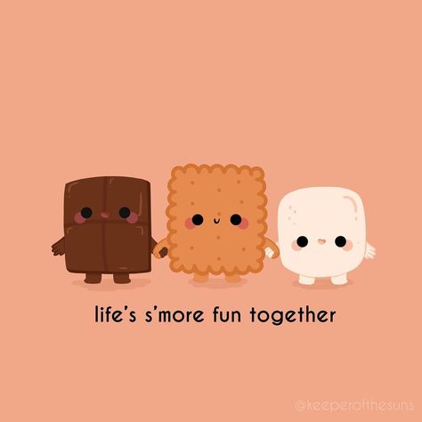 S’more Quotes, Smores Drawing, Cute Smores Drawing, Smores Illustration, S'more Quote, S'more Doodle, S'more Drawings Cute, S’mores Drawing, S’more Drawing