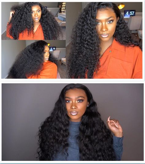 Deep Wave VS Loose Deep Wave Human Hair Bundles With 13x4 Lace Frontal which hair texture do you like most ? #deepwave #loosedeepwave #hairbundles #lacefrontal Loose Deep Wave Weave Sew Ins, Loose Deep Wave Weave, Sew In Leave Out, Deep Wave Weave, Deep Wave Human Hair, Loose Deep Wave, Sew In Weave, Virgin Hair Bundles, Lace Frontal Closure