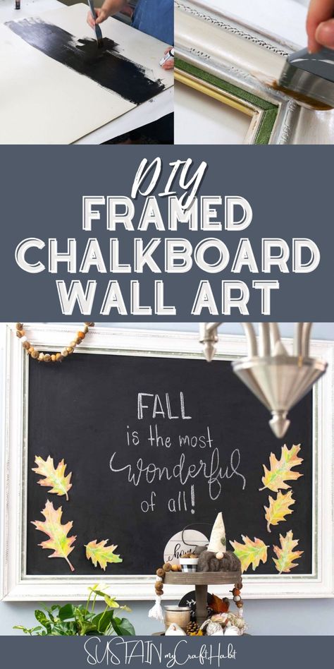 Light Blue Painted Walls, Sunflower Furniture, Framed Chalkboard Wall, Diy Chalkboard Frame, Large Framed Chalkboard, Chalkboard Paint Wall, Picture Frame Chalkboard, Chalkboard Mirror, Chalkboard Wall Art